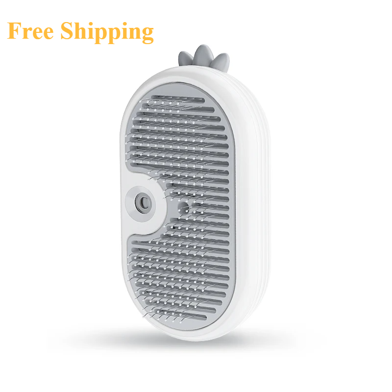 ROJECO Electric Pet Steam Comb and Spray Brush for Effective Dog and Cat Hair Removal - Grooming Tool Kit for Cats and Dogs