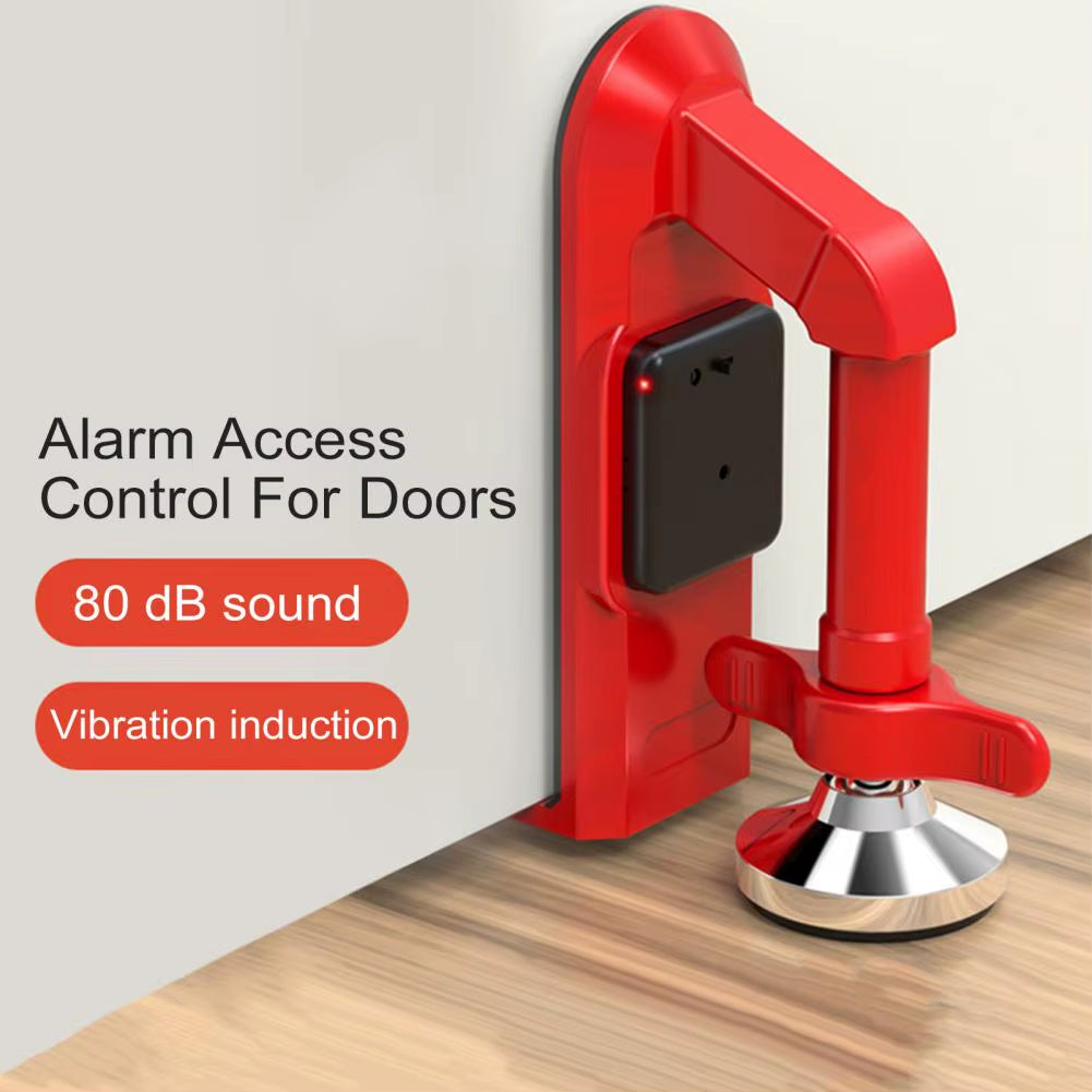 Portable Alloy Door Stopper Alarm for Enhanced Security in Apartments, Hotels, and Travel
