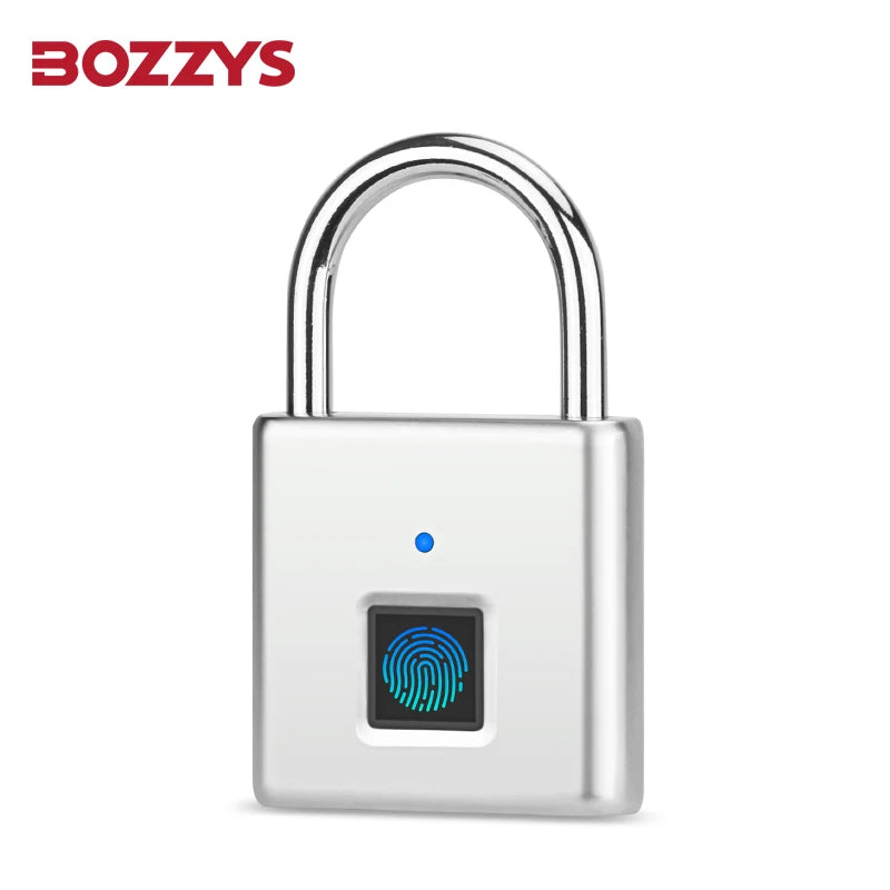 Smart Fingerprint Padlock 0.5S Unlock IP55 Waterproof Type C Rechargeable for Luggage Gym Office Zinc Alloy anti Theft Lock