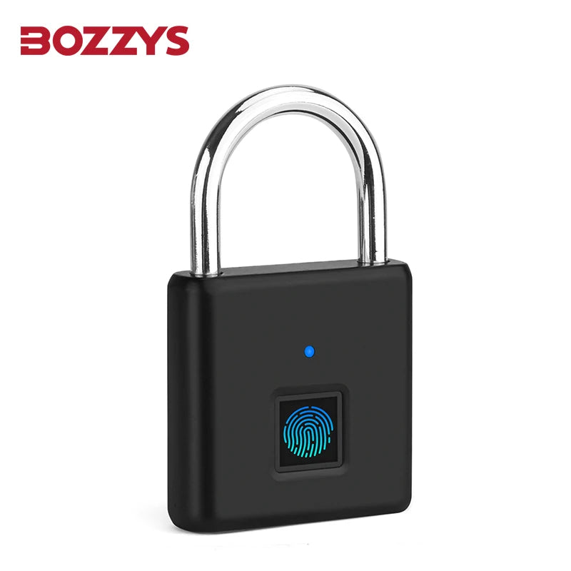 Smart Fingerprint Padlock 0.5S Unlock IP55 Waterproof Type C Rechargeable for Luggage Gym Office Zinc Alloy anti Theft Lock