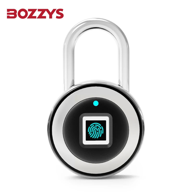 Smart Fingerprint Padlock 0.5S Unlock IP55 Waterproof Type C Rechargeable for Luggage Gym Office Zinc Alloy anti Theft Lock