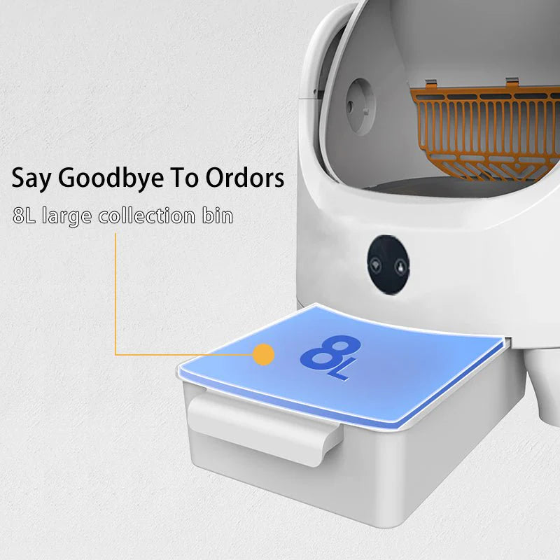 HEYBO Open Top Smart Cat Litter Box — Automatic Self-Cleaning US Spot Delivery within 3 Days