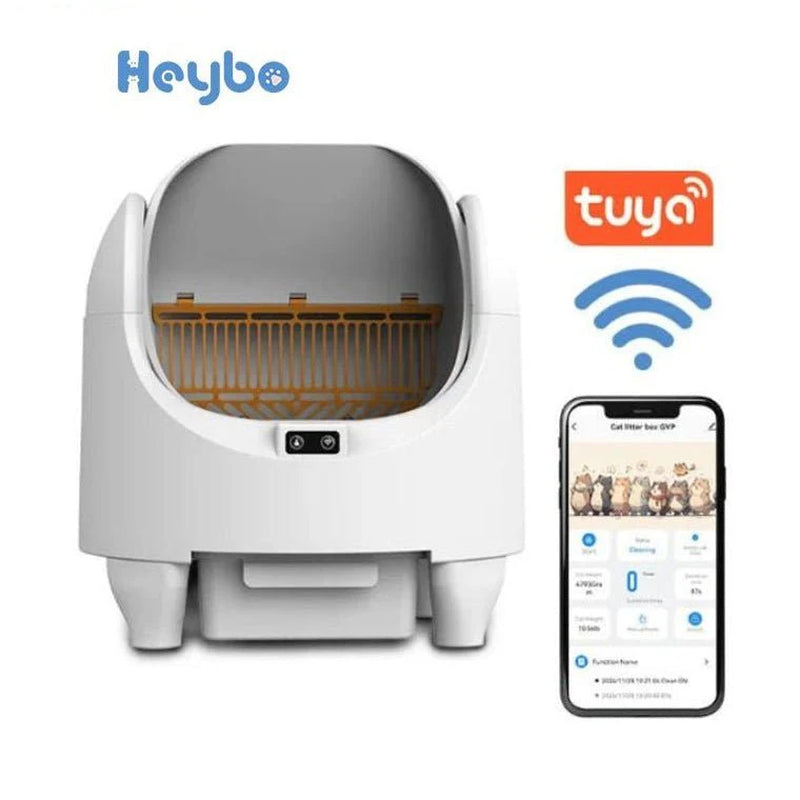 HEYBO Open Top Smart Cat Litter Box — Automatic Self-Cleaning US Spot Delivery within 3 Days